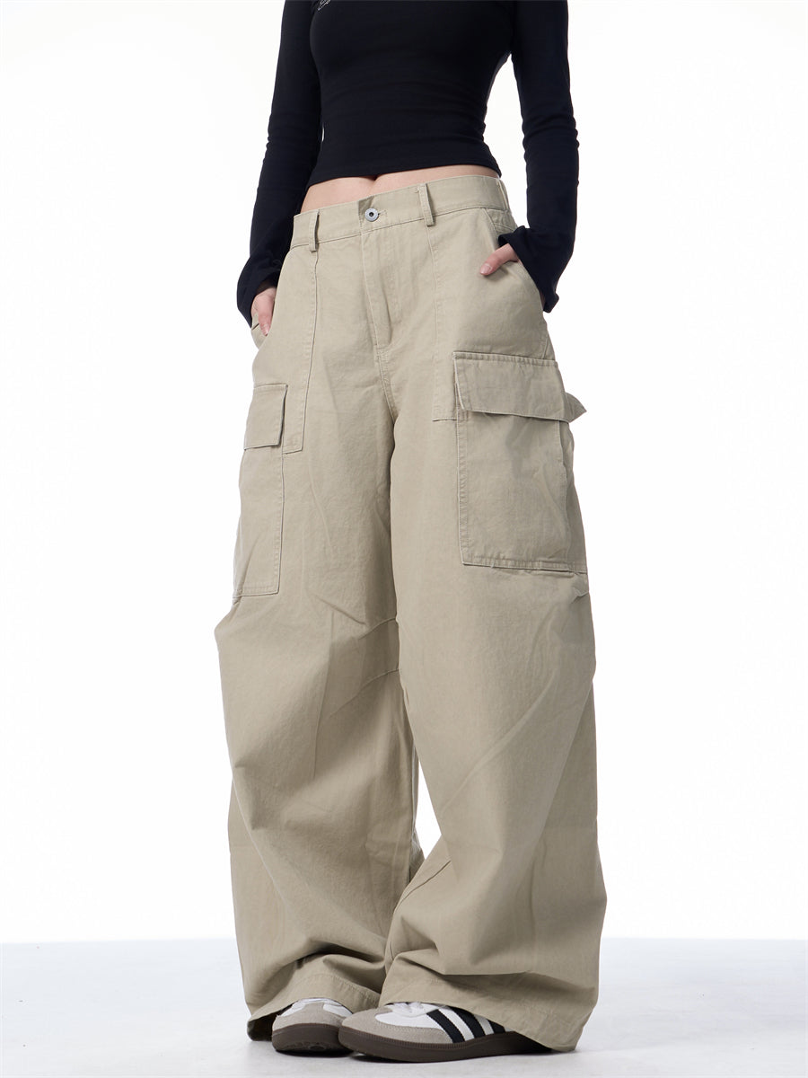 GKIKZ BIG-POCKET SCIMITAR BAGGY PANTS