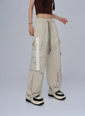 Loose Straps Side Zip Cargo Pants