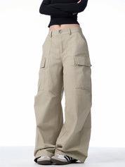 GKIKZ BIG-POCKET SCIMITAR BAGGY PANTS