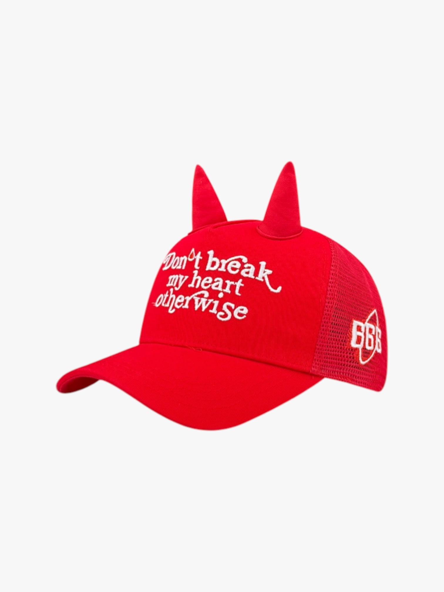 GKIKZ “DON'T BREAK MY HEART OTHERWISE” DEVIL HORN CAP