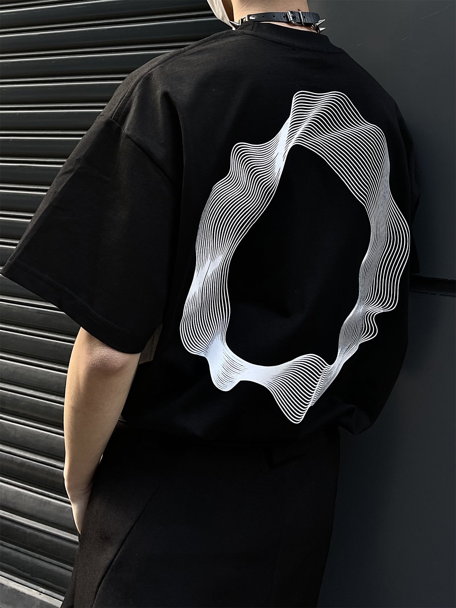 GKIKZ COSOLIC CIRCLE OVERSIZED TEES