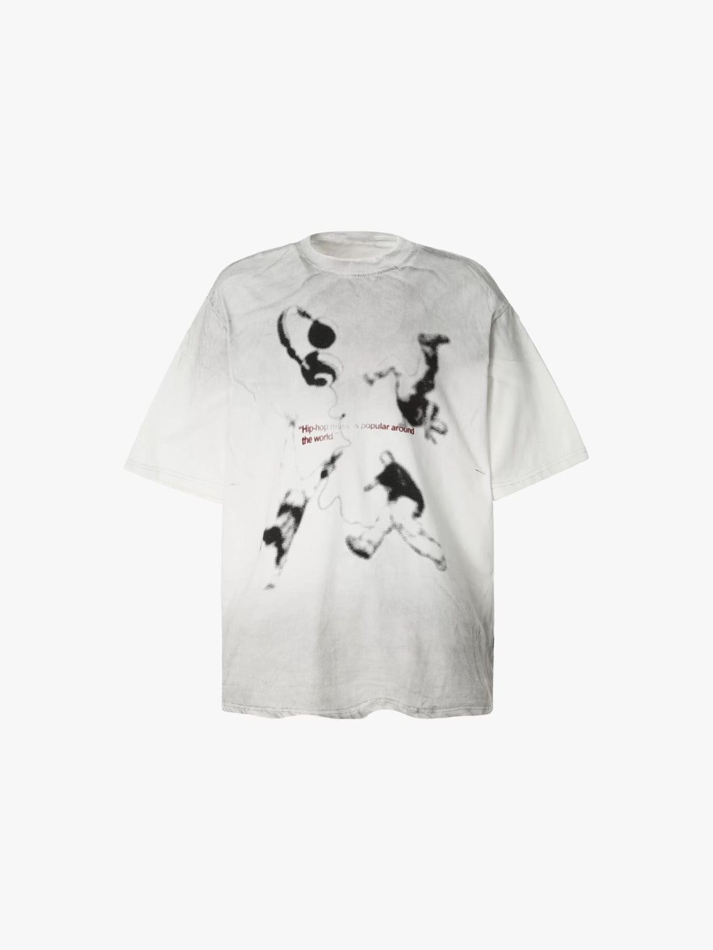 Gradient Dirty Wash Distressed Loose Tees