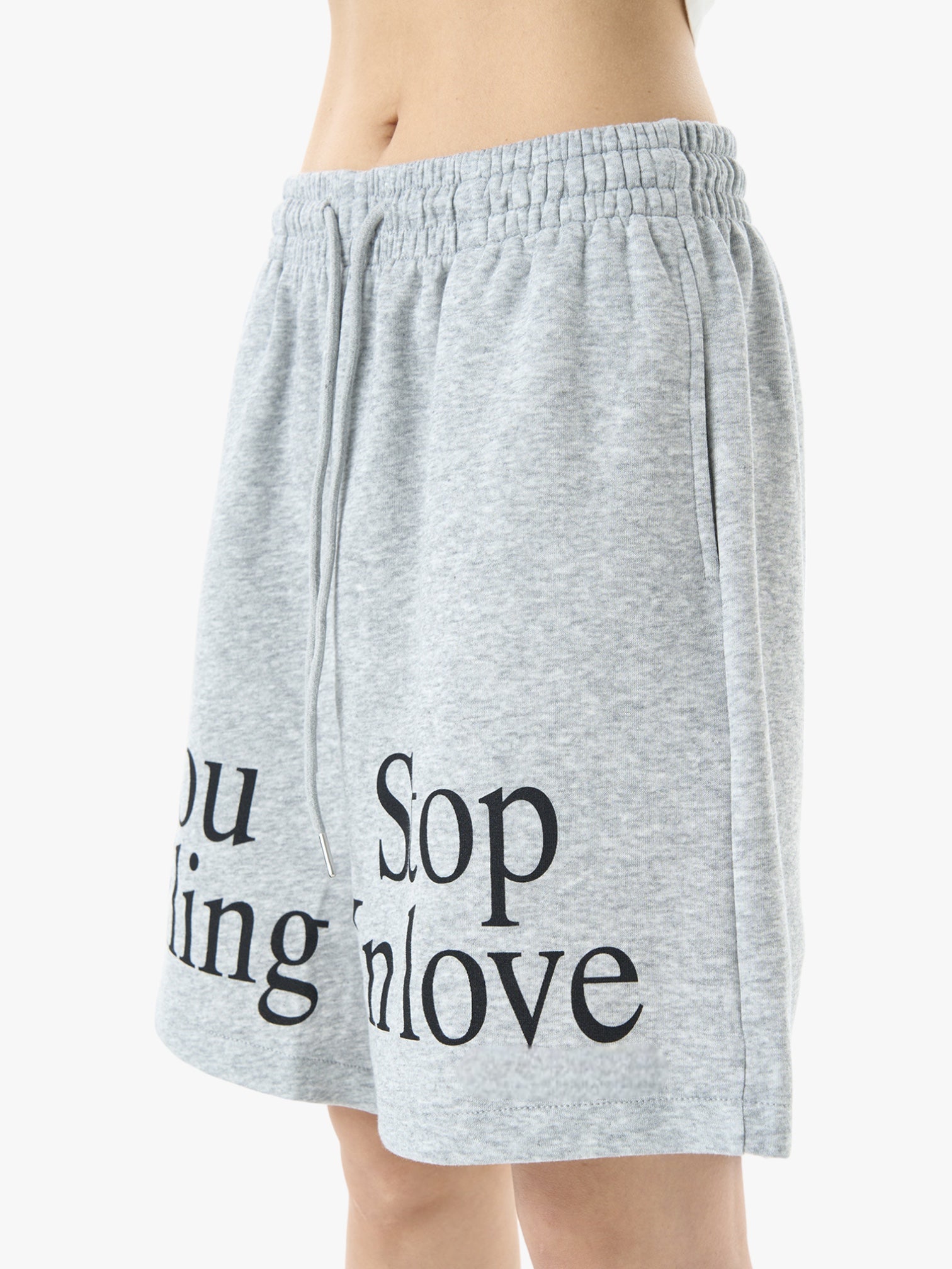 "You Stop Falling in Love" Summer Cotton Shorts