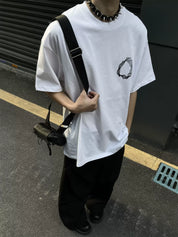 GKIKZ COSOLIC CIRCLE OVERSIZED TEES