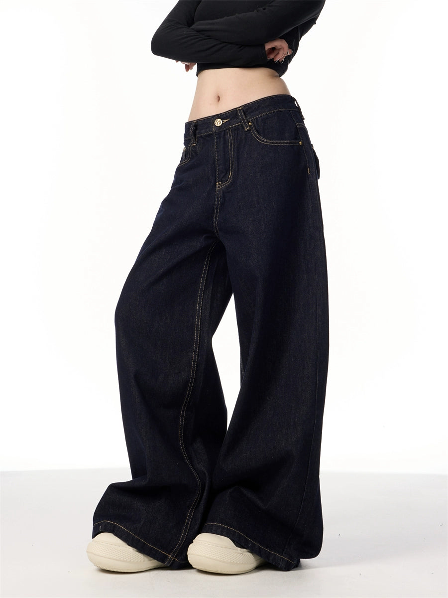 GKIKZ TIMELESS TOTAL PLAIN SCIMITAR HEAVY DENIM JEANS