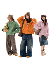 GKIKZ CHUNKY KNIT HOODIE ZIPPER - COZY LIMITED EDITION