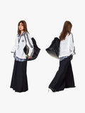 Vintage Stripe Stitching Contrast Slightly Transparent Multi-Layered Tees