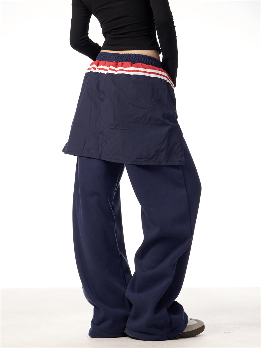 GKIKZ FAKE HANDS FLEECE-LINED MOPPING SWEATPANTS