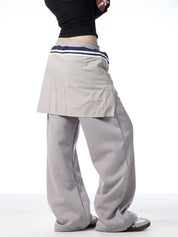 GKIKZ FAKE HANDS FLEECE-LINED MOPPING SWEATPANTS