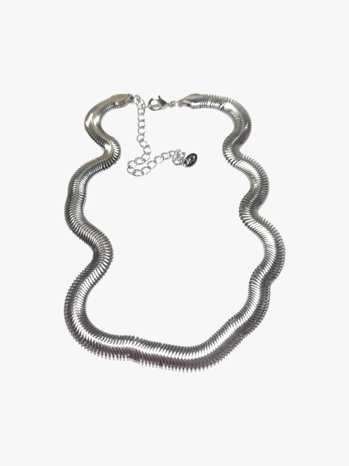 GKIKZ MONOFLEX SILVER SERPENT TITANIUM NECKLACE