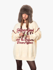 GKIKZ FEELING GOOD RETRO OVERSIZED KNITTED SWEATER