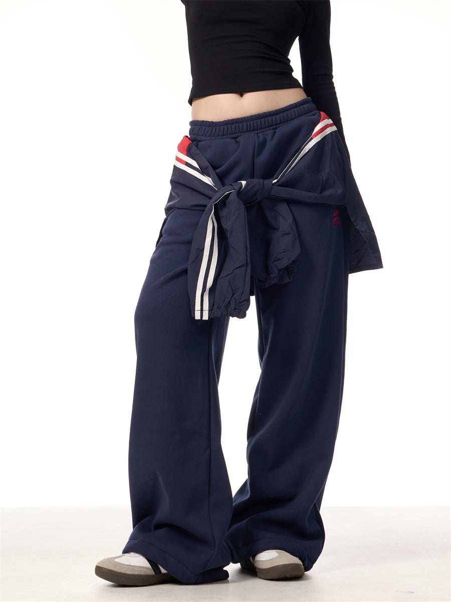 GKIKZ FAKE HANDS FLEECE-LINED MOPPING SWEATPANTS