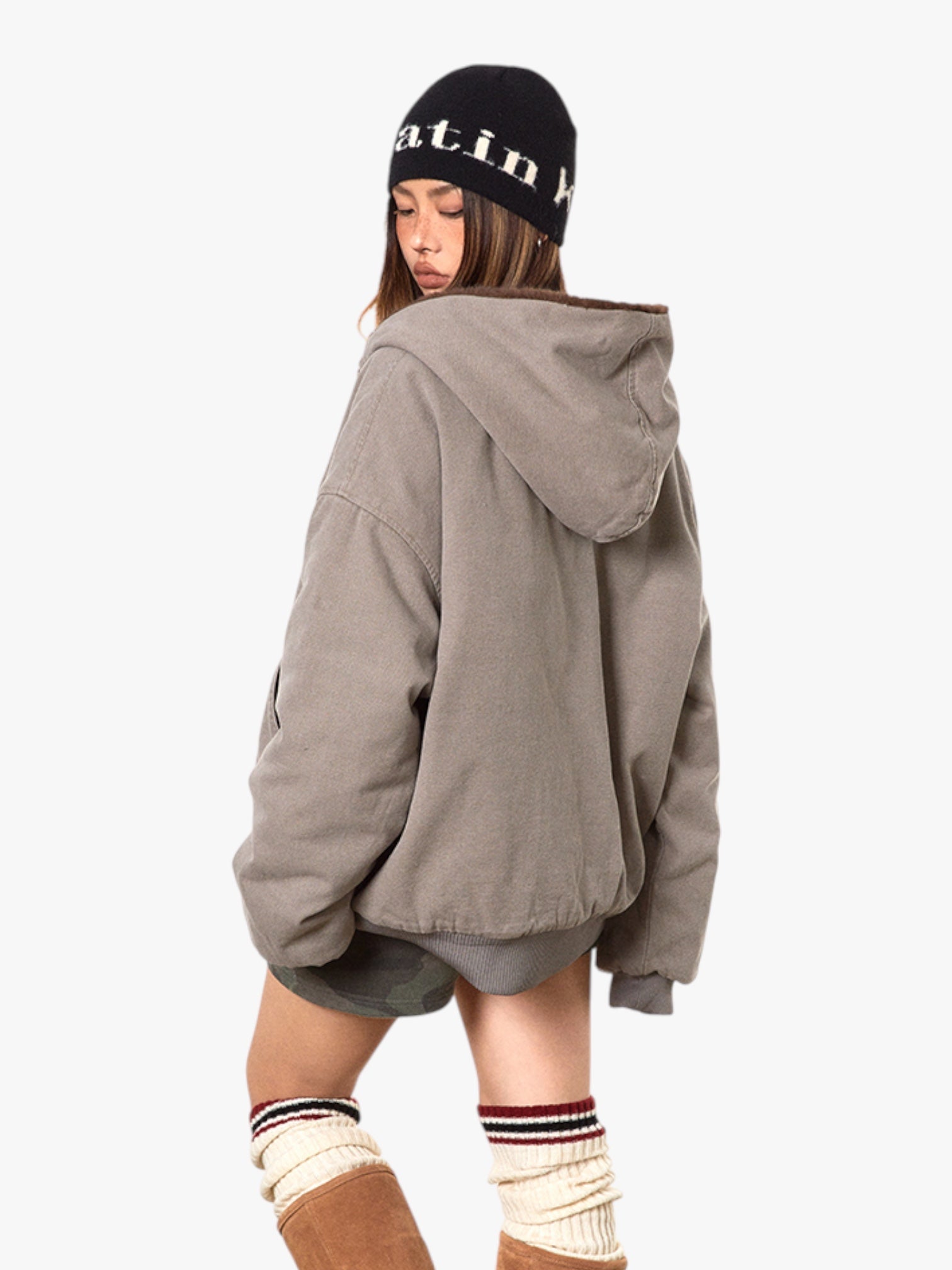 Retro Cotton-Padded Thickened Fur Jacket