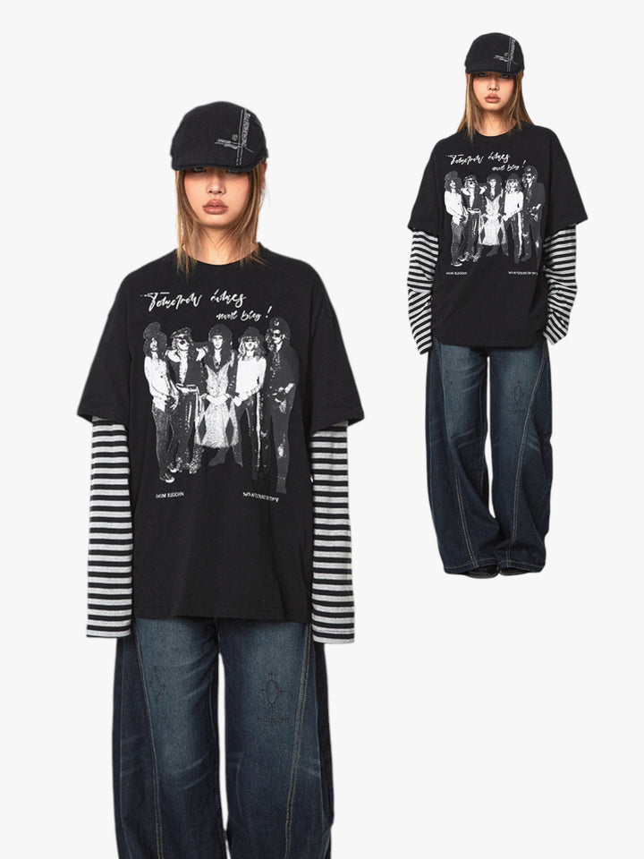 GKIKZ VINTAGE GRUNGE PREMIUM COTTON TEES