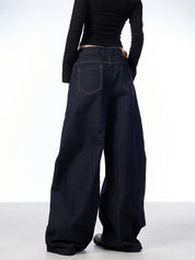 GKIKZ RETRO MACHETE WIDE-LEG LOOSE JEANS