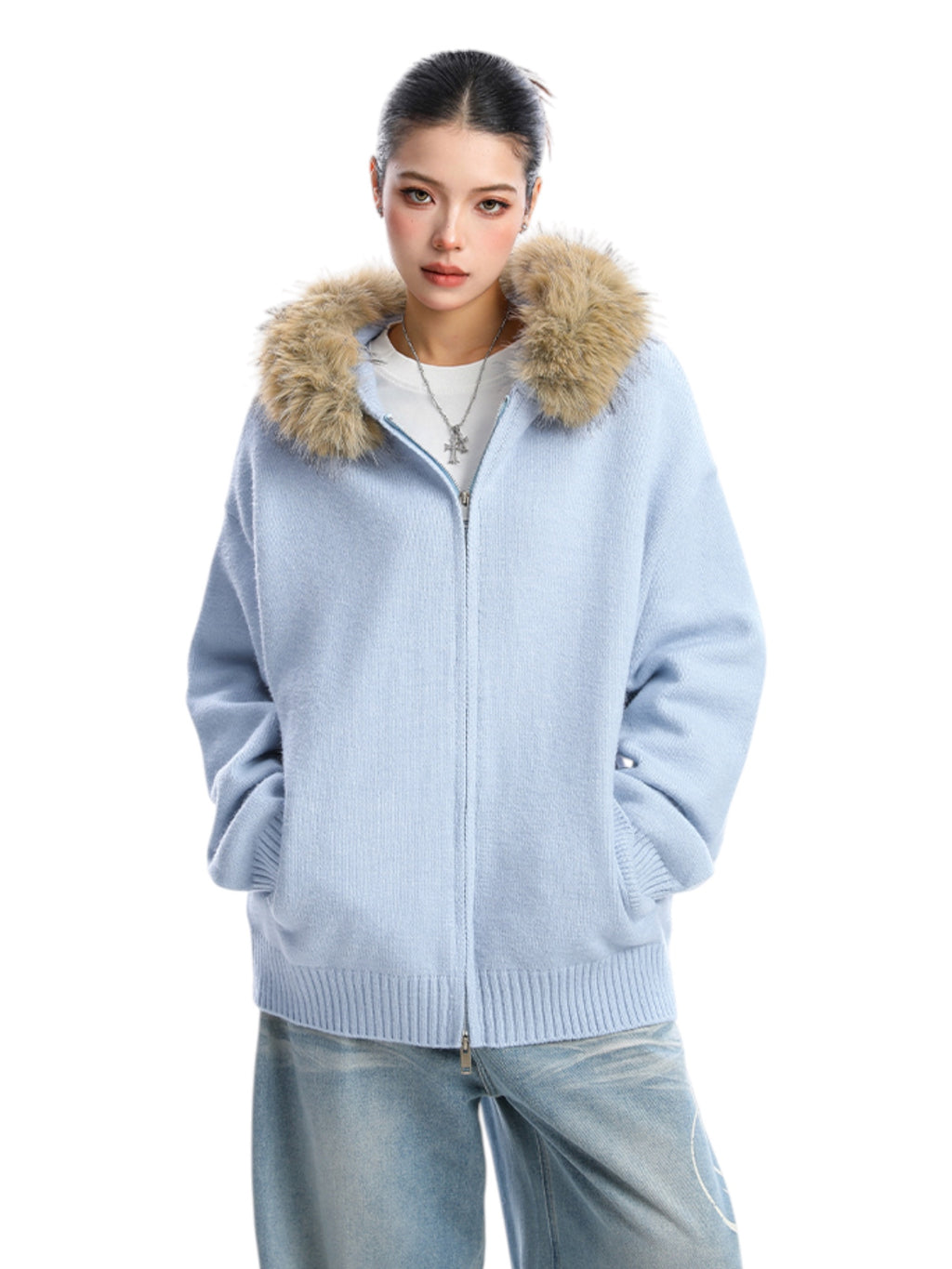 Aurora Edge Faux Fur Jacket
