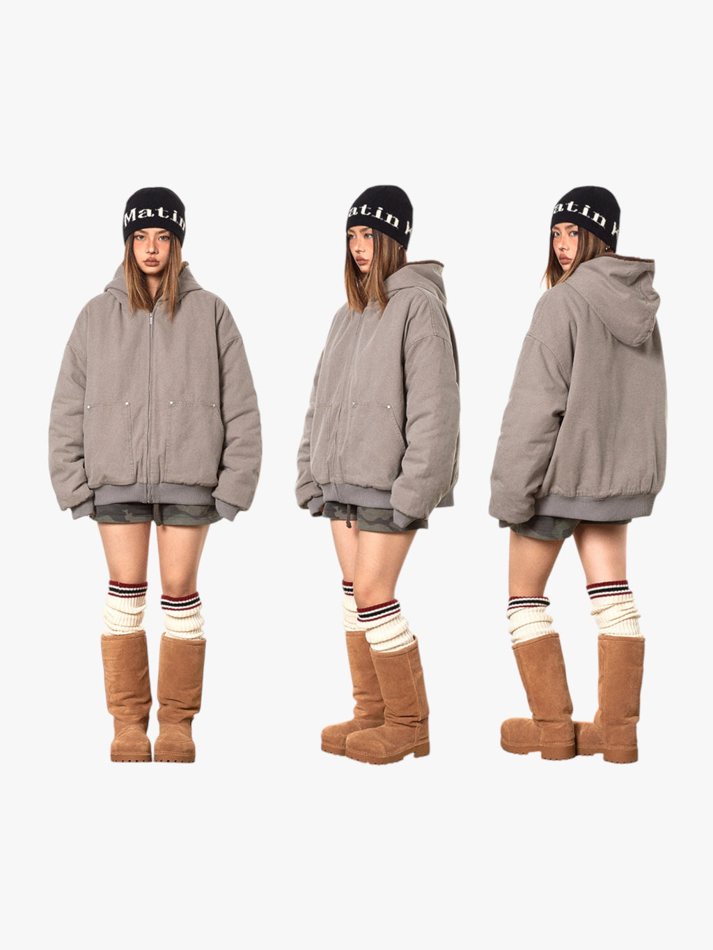 Retro Cotton-Padded Thickened Fur Jacket