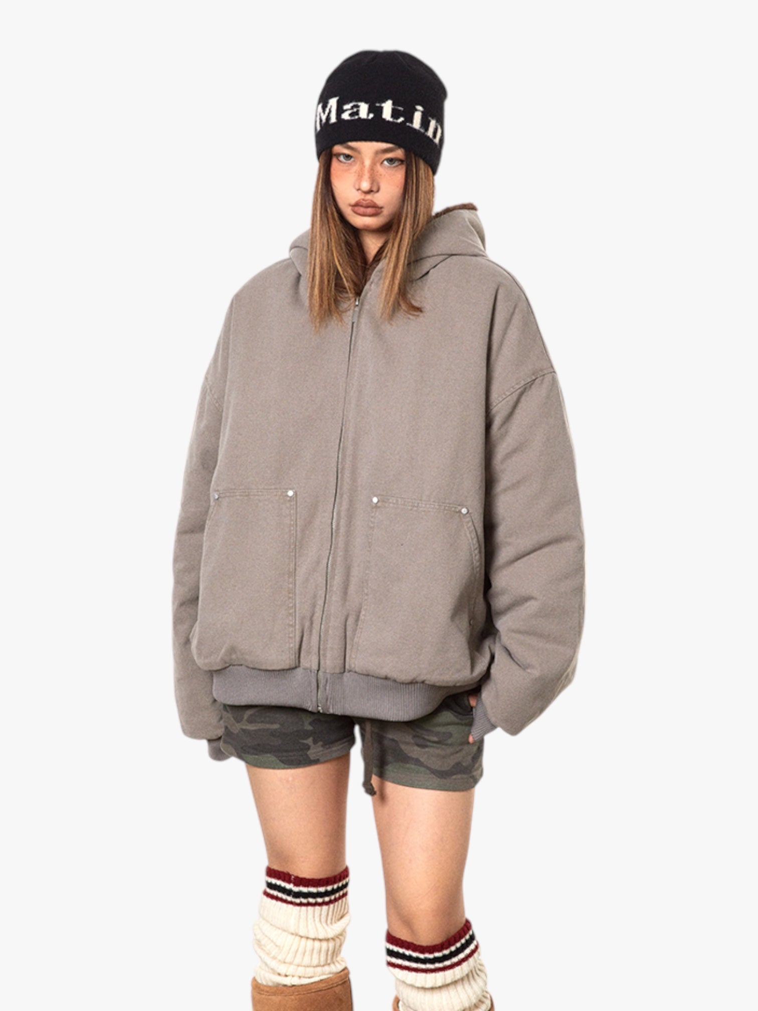 Retro Cotton-Padded Thickened Fur Jacket