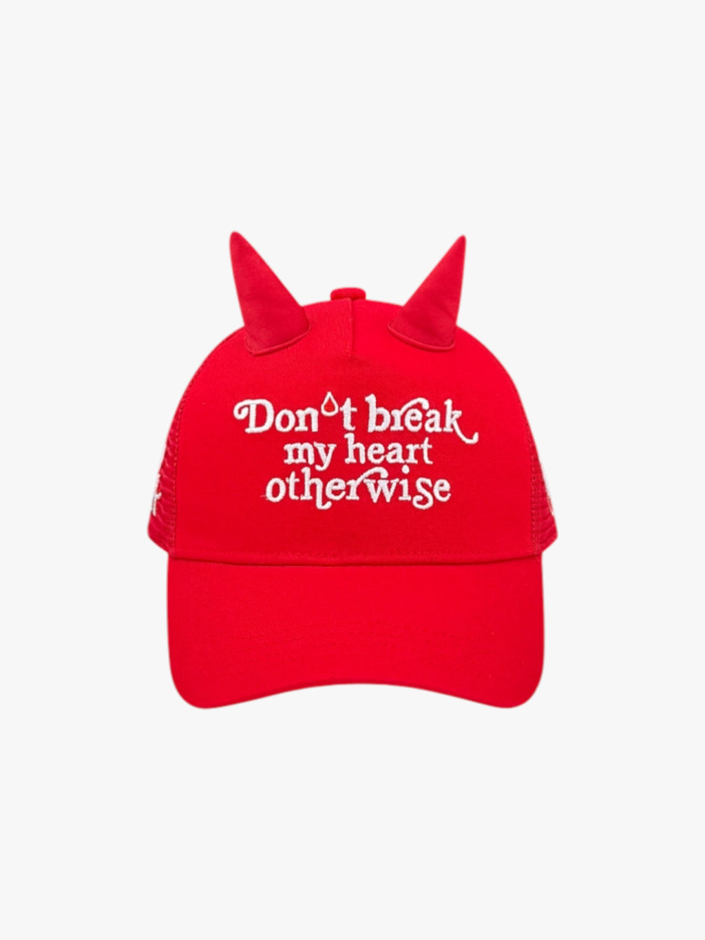"Don't Break My Heart Otherwise" Devil Horn Cap