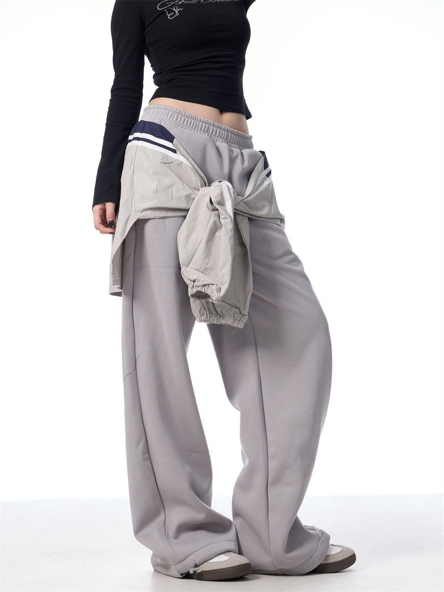 GKIKZ FAKE HANDS FLEECE-LINED MOPPING SWEATPANTS