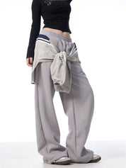 GKIKZ FAKE HANDS FLEECE-LINED MOPPING SWEATPANTS