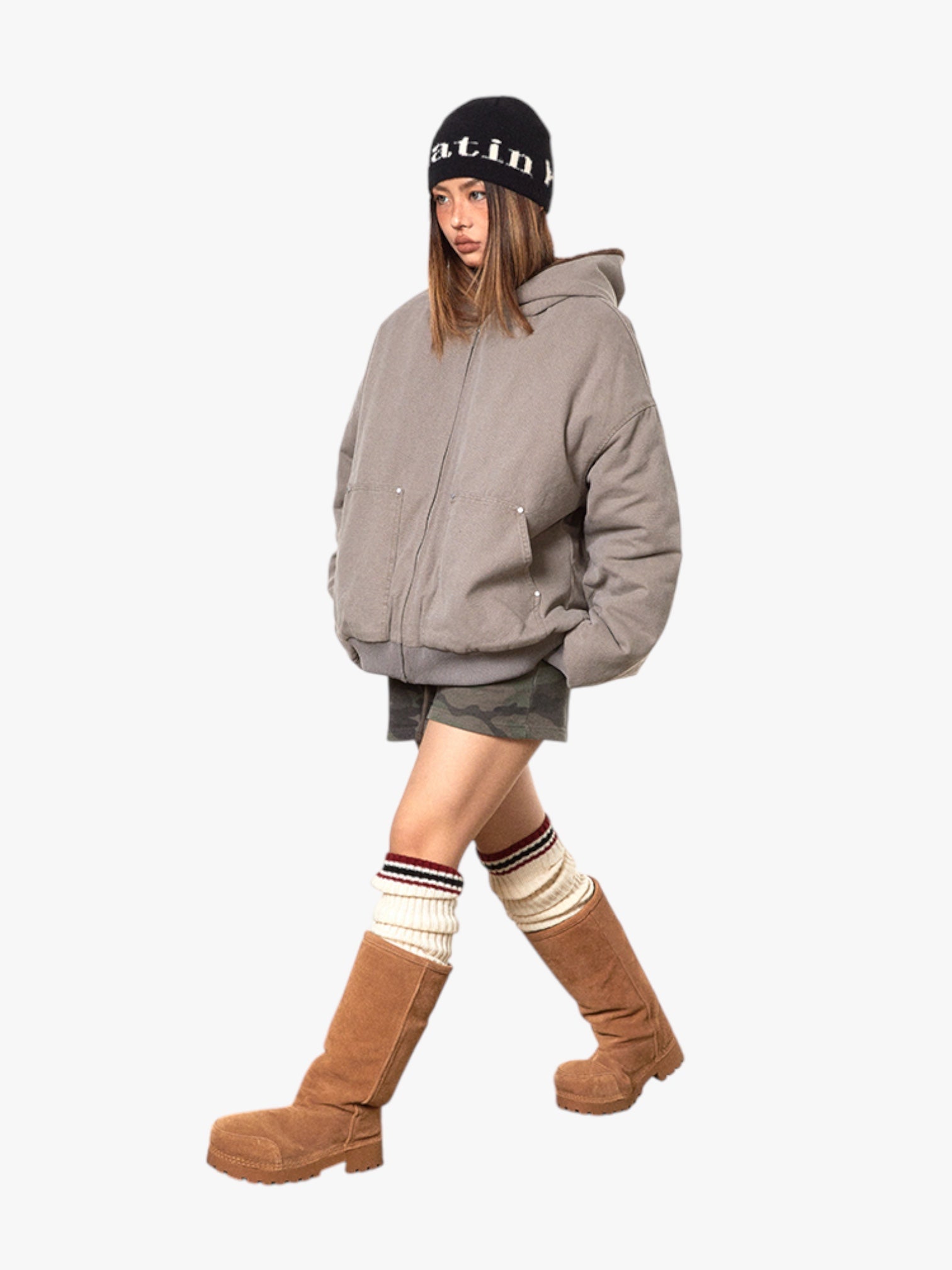 Retro Cotton-Padded Thickened Fur Jacket