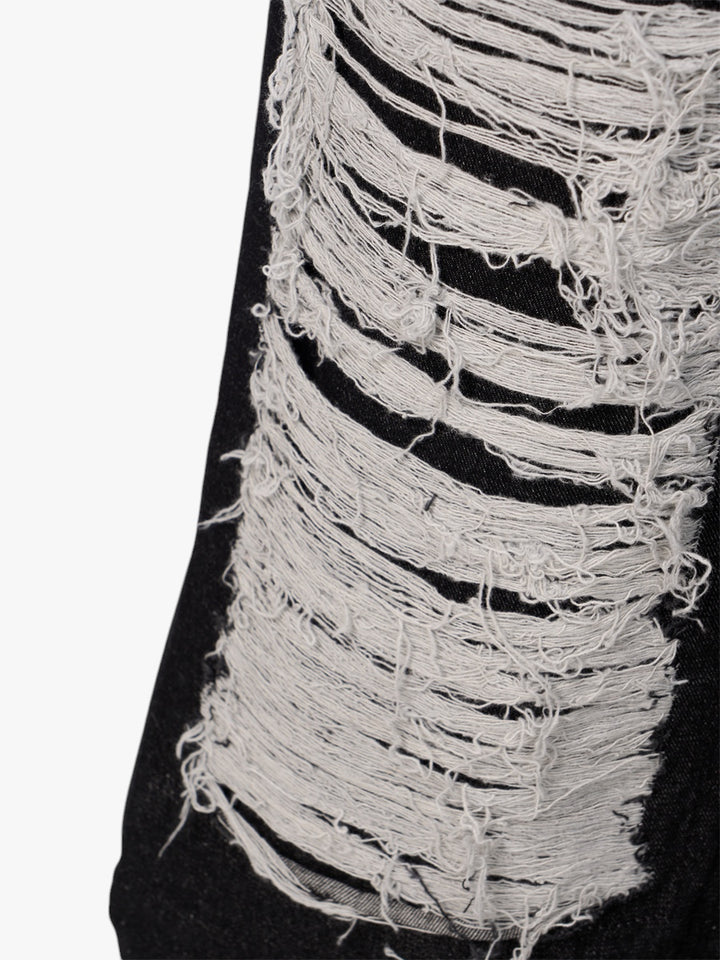 GKIKZ SEVEERS EMBROIDERED LOOSE WIDE-LEG JEANS