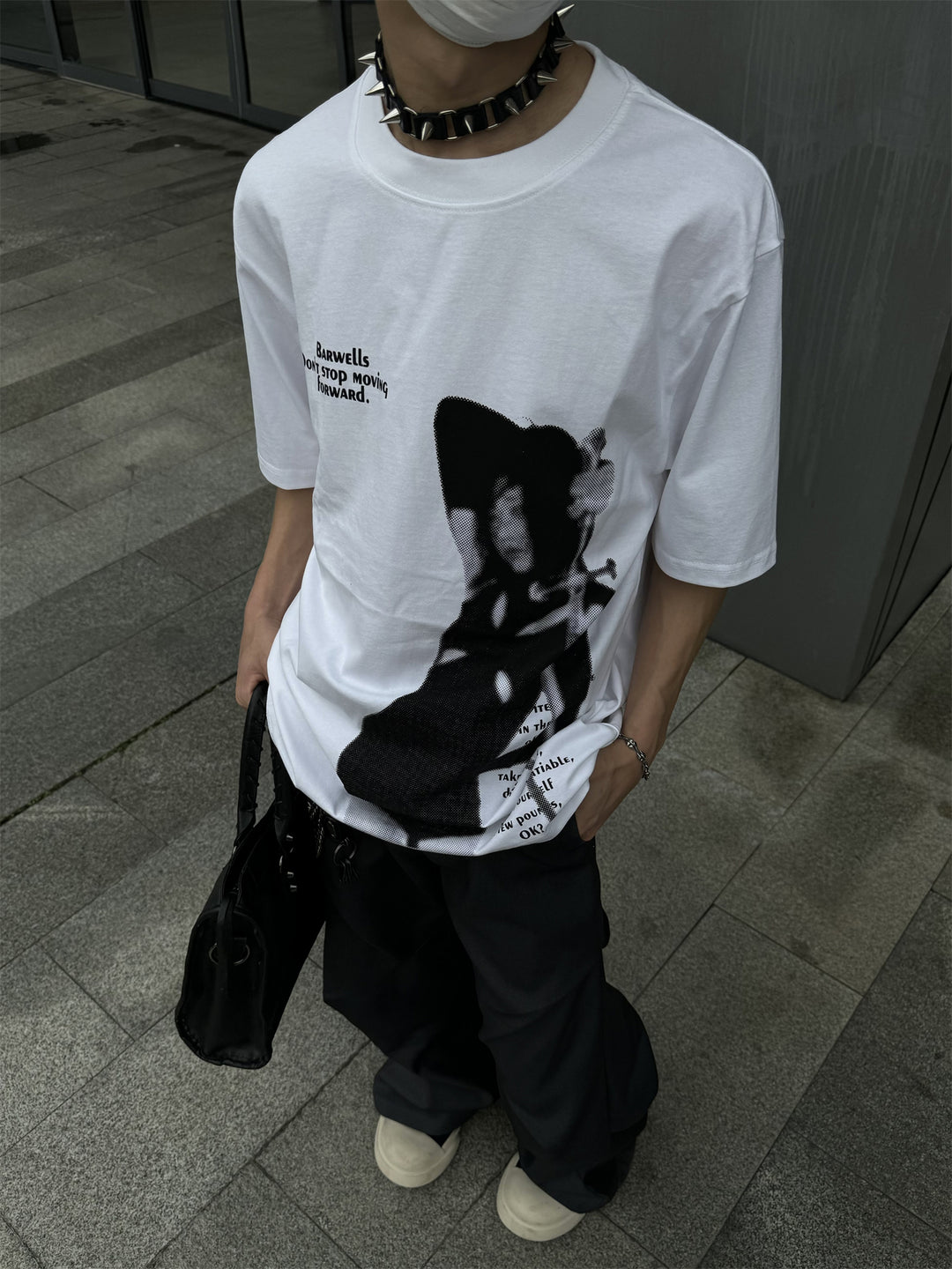 Blur Sword Play Drop Shoulder Tees
