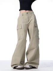 GKIKZ BIG-POCKET SCIMITAR BAGGY PANTS