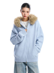 [25AW NEW ARRIVAL] GKIKZ AURORA EDGE FAUX FUR JACKET