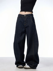 GKIKZ RETRO MACHETE WIDE-LEG LOOSE JEANS