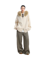 [25AW NEW ARRIVAL] GKIKZ AURORA EDGE FAUX FUR JACKET