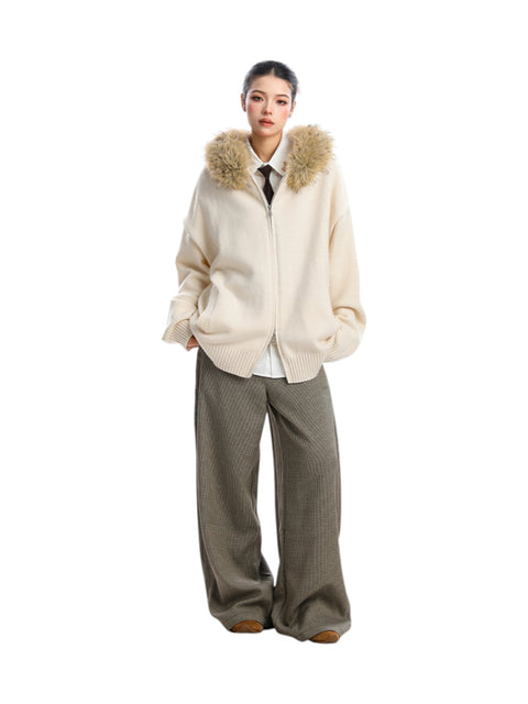 [25AW NEW ARRIVAL] GKIKZ AURORA EDGE FAUX FUR JACKET