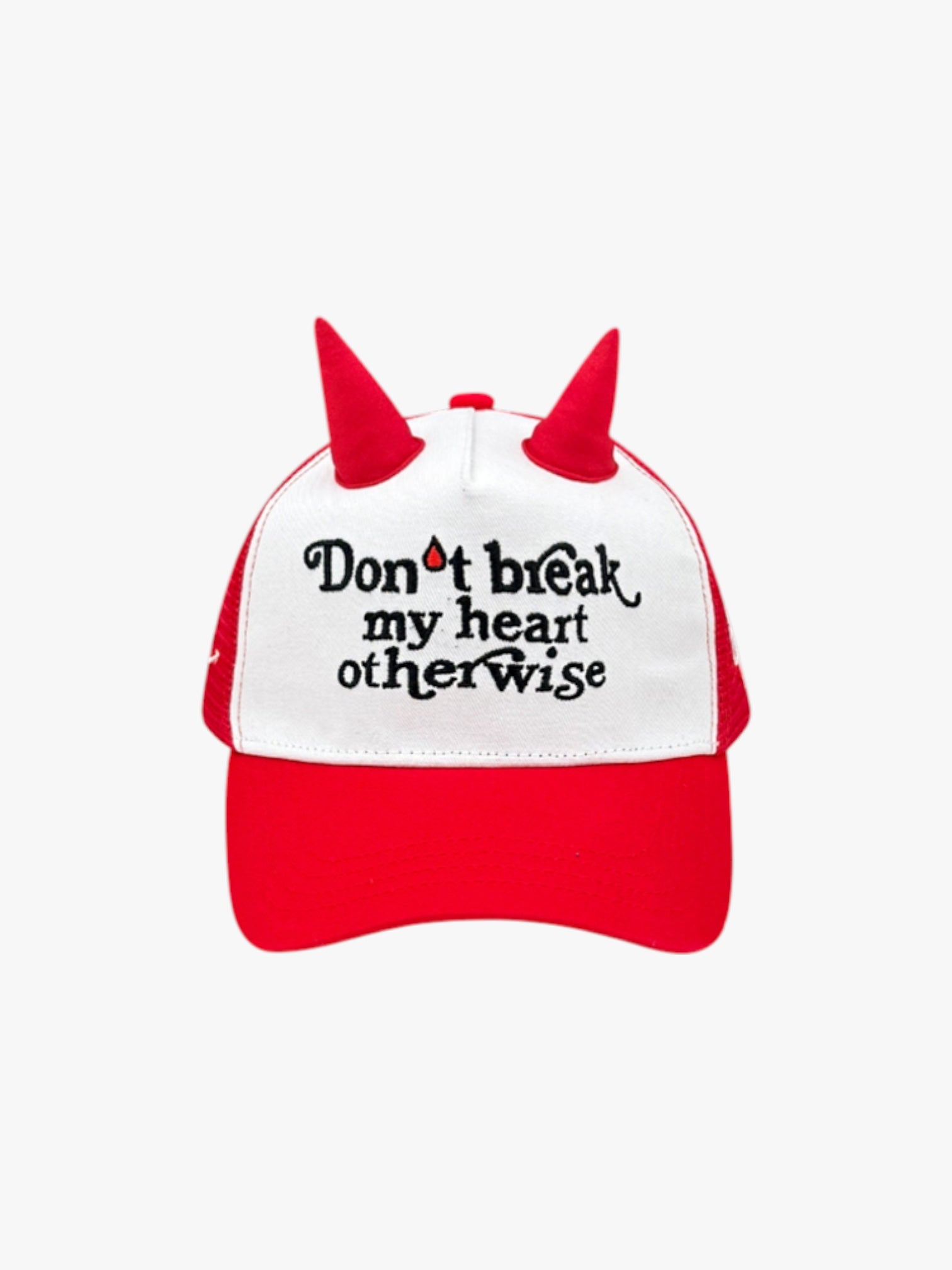 "Don't Break My Heart Otherwise" Devil Horn Cap