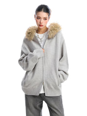 [25AW NEW ARRIVAL] GKIKZ AURORA EDGE FAUX FUR JACKET