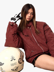 GKIKZ HEAVY MOTOSPORTS COTTON-PADDED JACKET