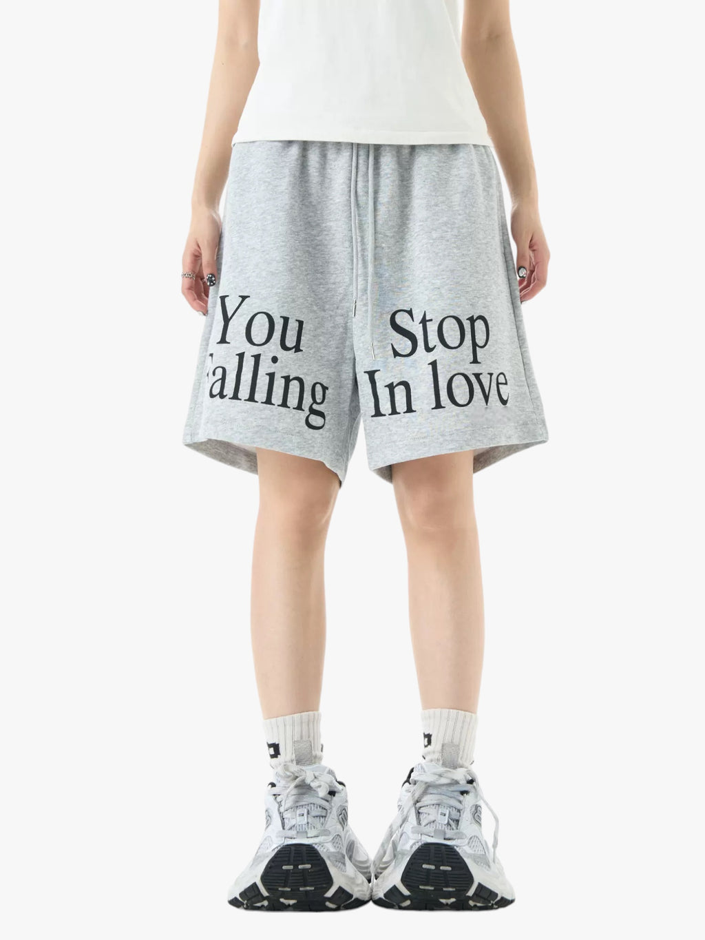 "You Stop Falling in Love" Summer Cotton Shorts