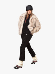 GKIKZ LUXURIOUS FAUX FUR OVERSIZED JACKET