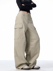 GKIKZ BIG-POCKET SCIMITAR BAGGY PANTS