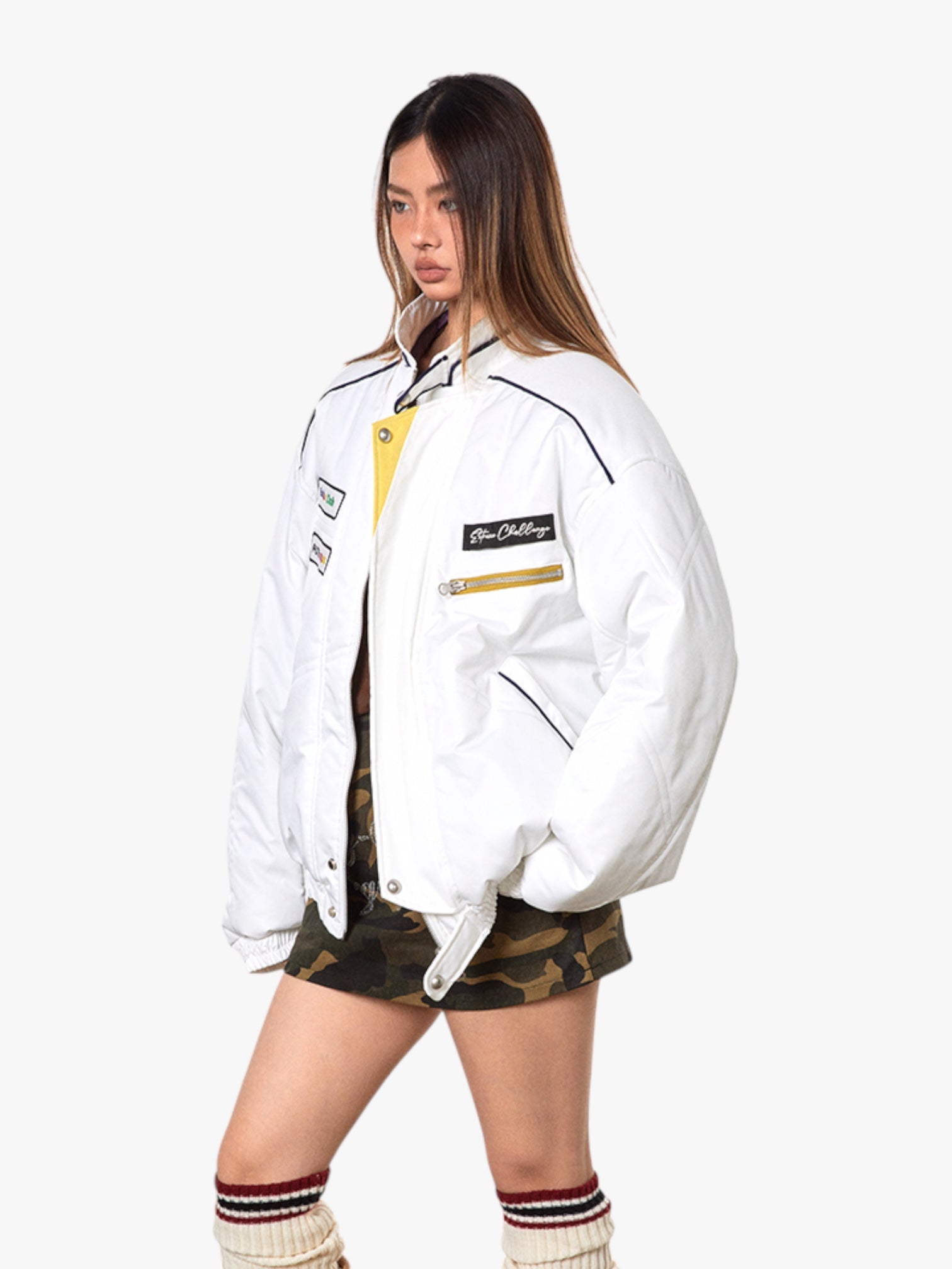 GKIKZ COTTON PADDED HEAVY BOMBER JACKET