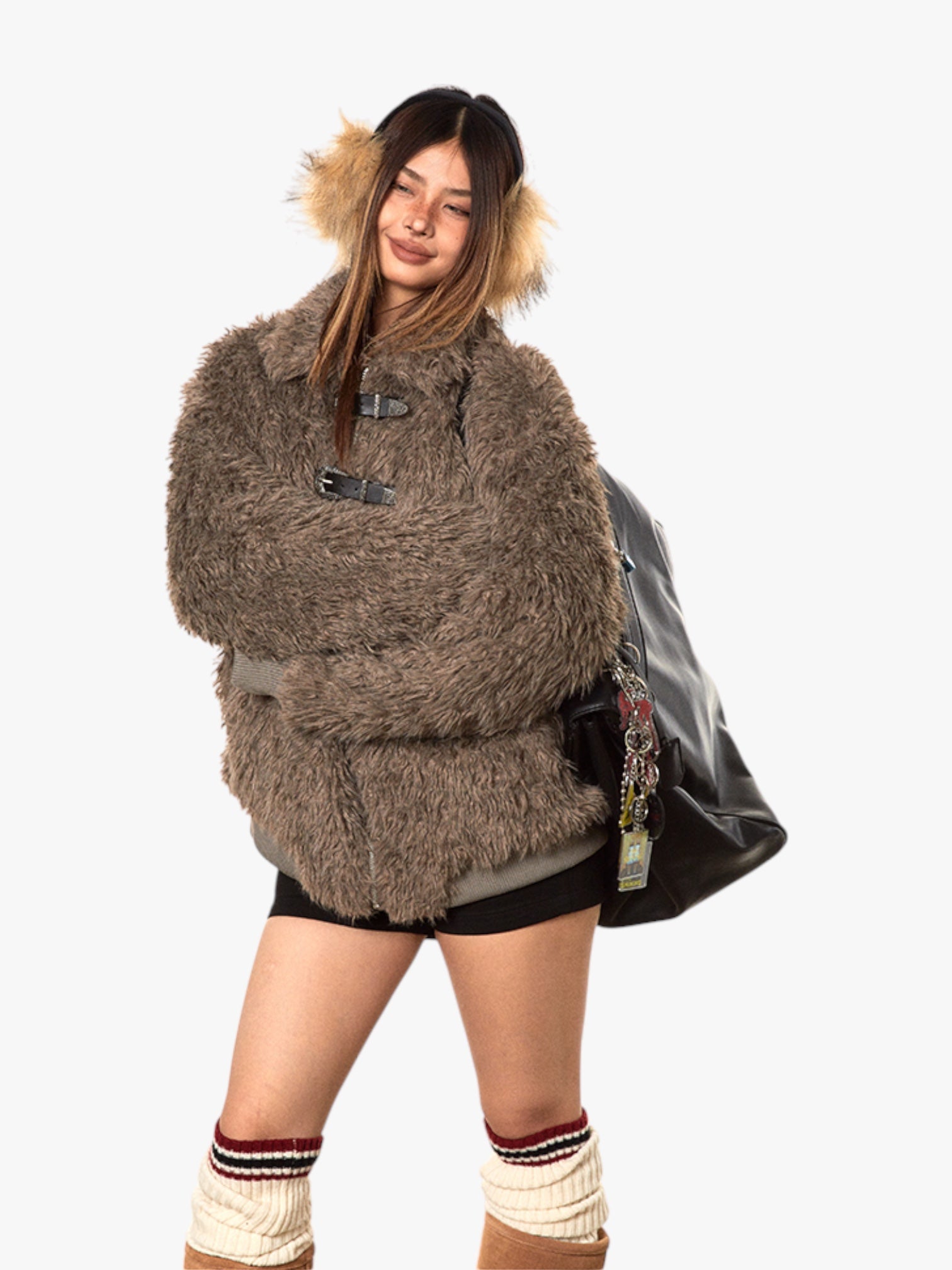 Imitation Lambwool Fur Cotton Thickened Shearling Jacket