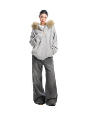 [25AW NEW ARRIVAL] GKIKZ AURORA EDGE FAUX FUR JACKET
