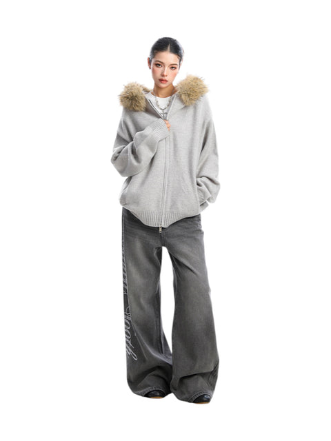 [25AW NEW ARRIVAL] GKIKZ AURORA EDGE FAUX FUR JACKET