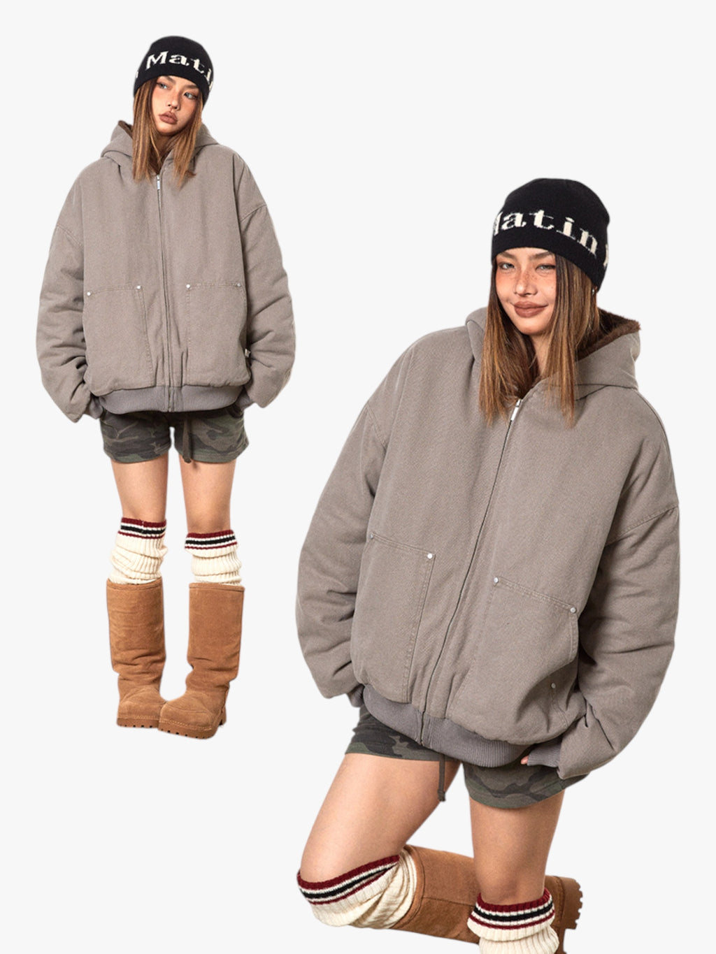 Retro Cotton-Padded Thickened Fur Jacket