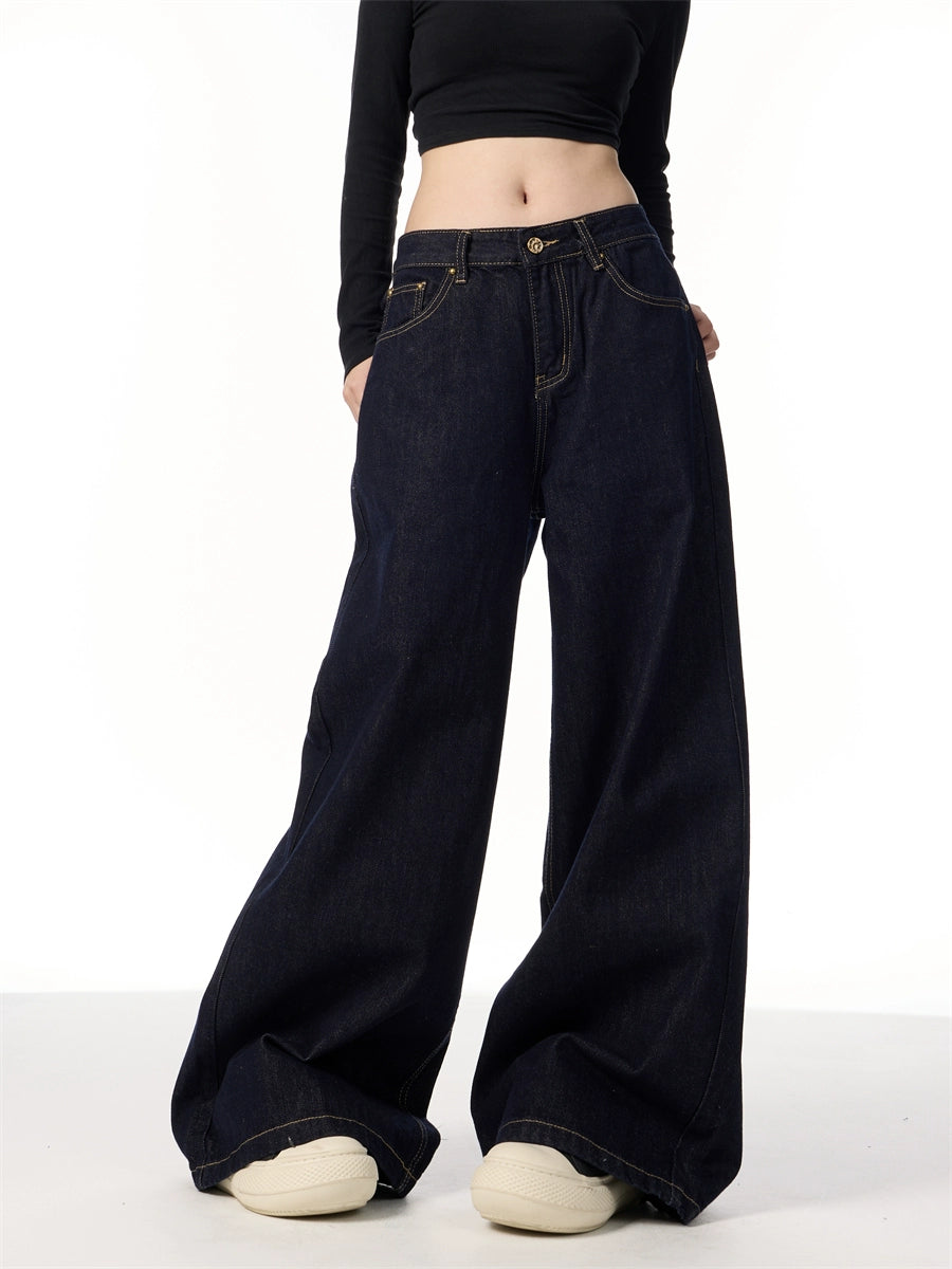 GKIKZ TIMELESS TOTAL PLAIN SCIMITAR HEAVY DENIM JEANS