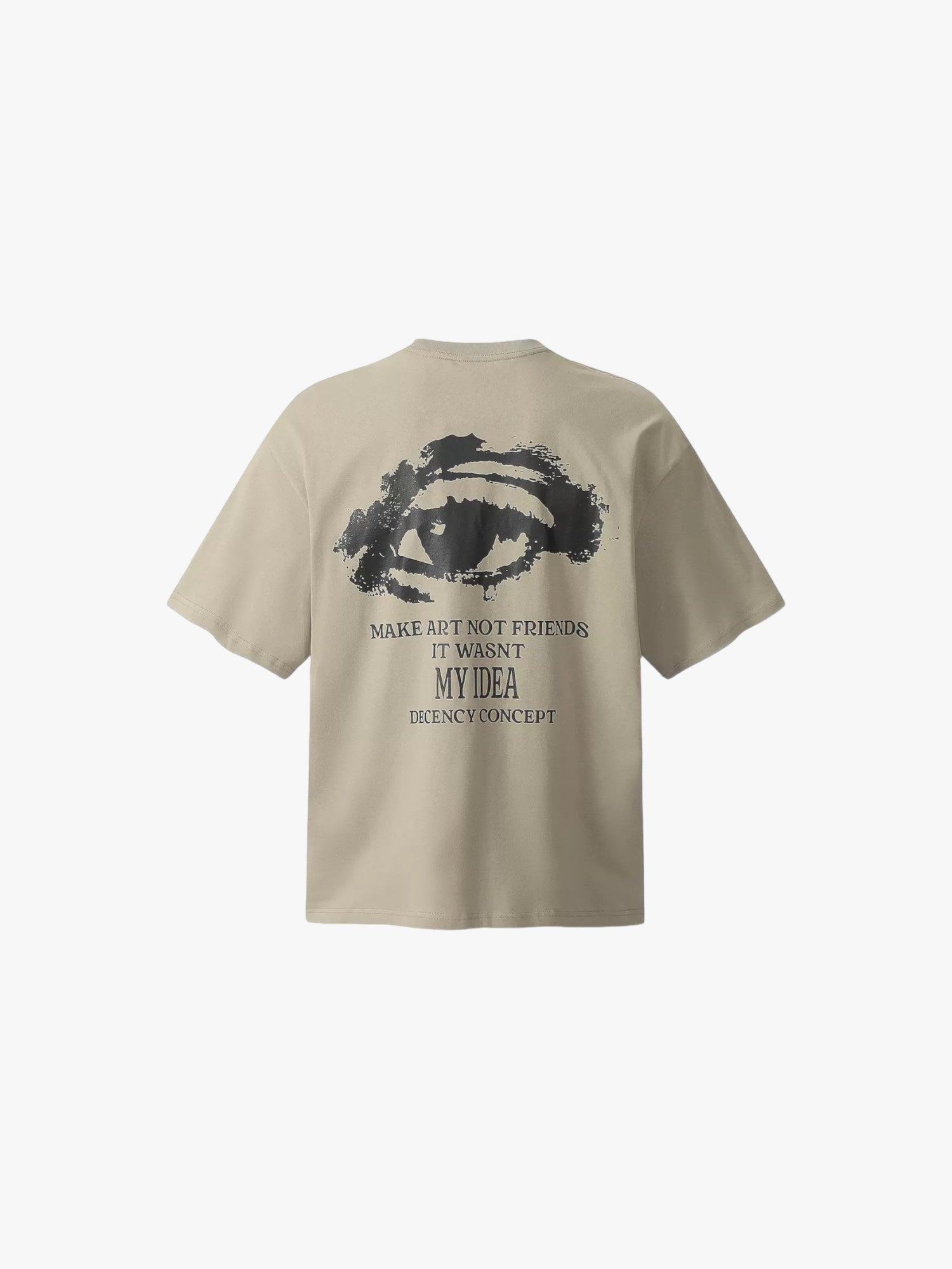 Eye Contrast Drop Shoulder Tees