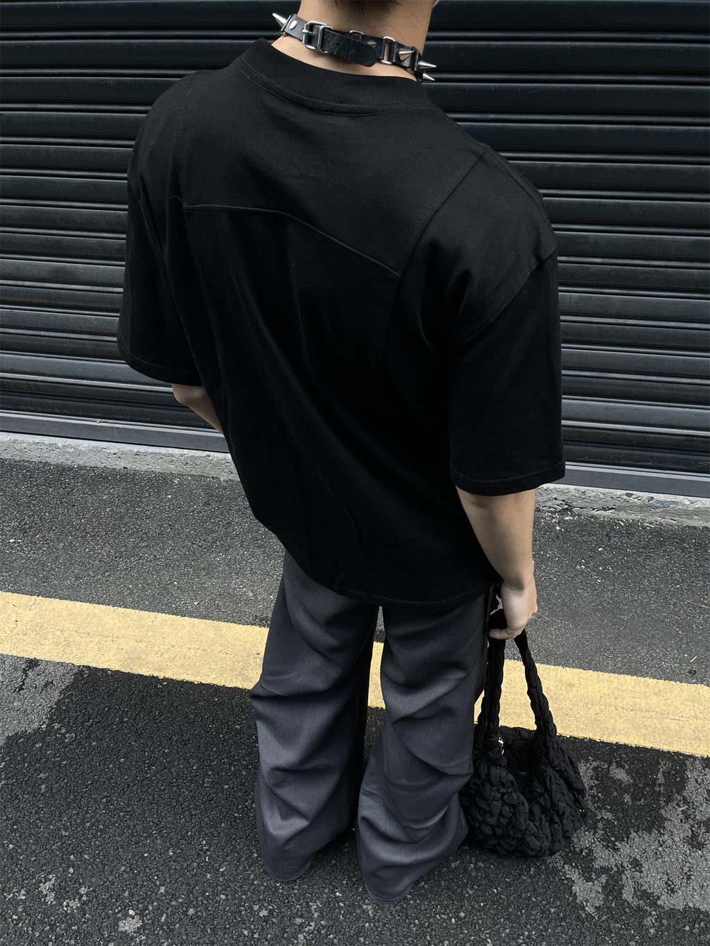 Splicing Dash Drop Shoulder Tees