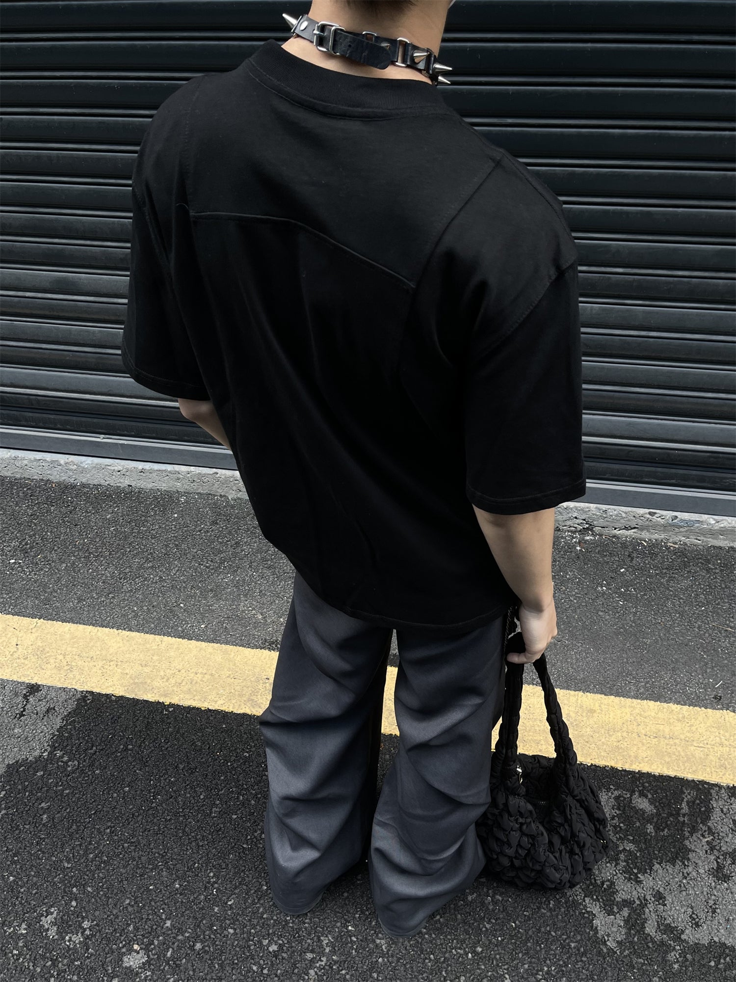 Splicing Dash Drop Shoulder Tees
