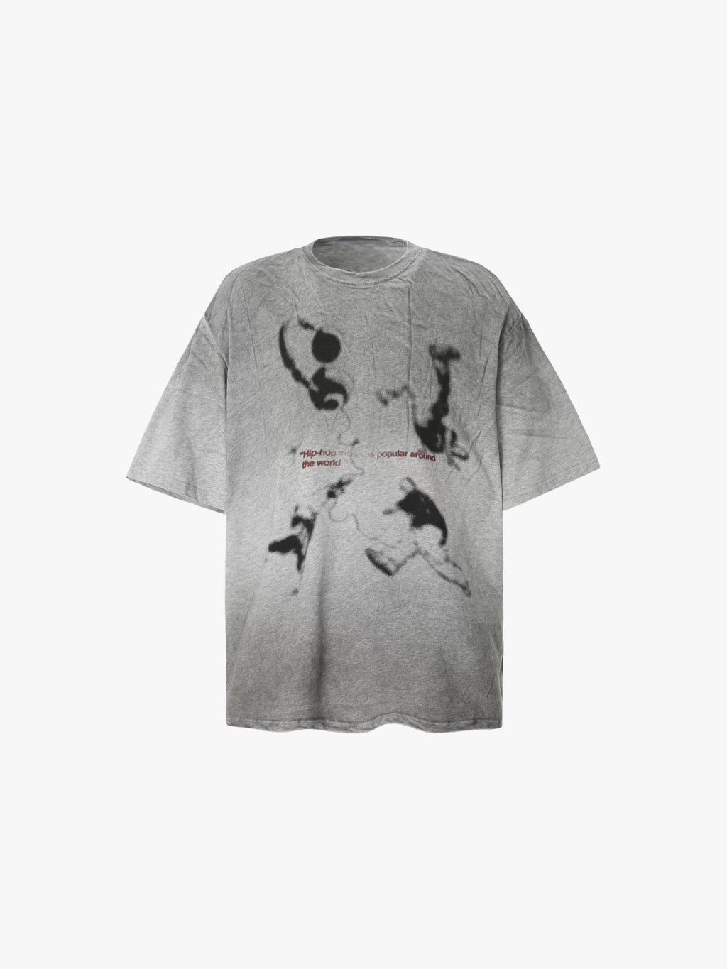 Gradient Dirty Wash Distressed Loose Tees