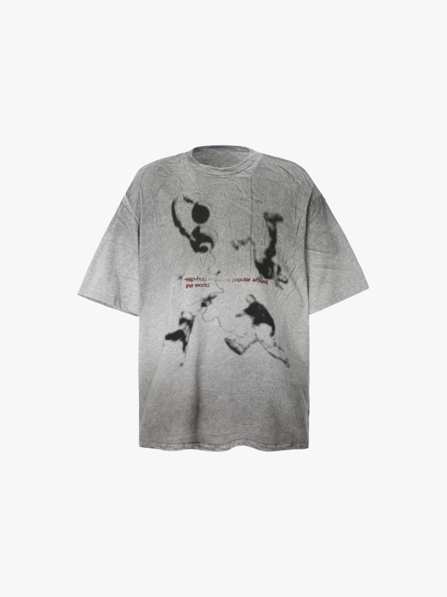 Gradient Dirty Wash Distressed Loose Tees